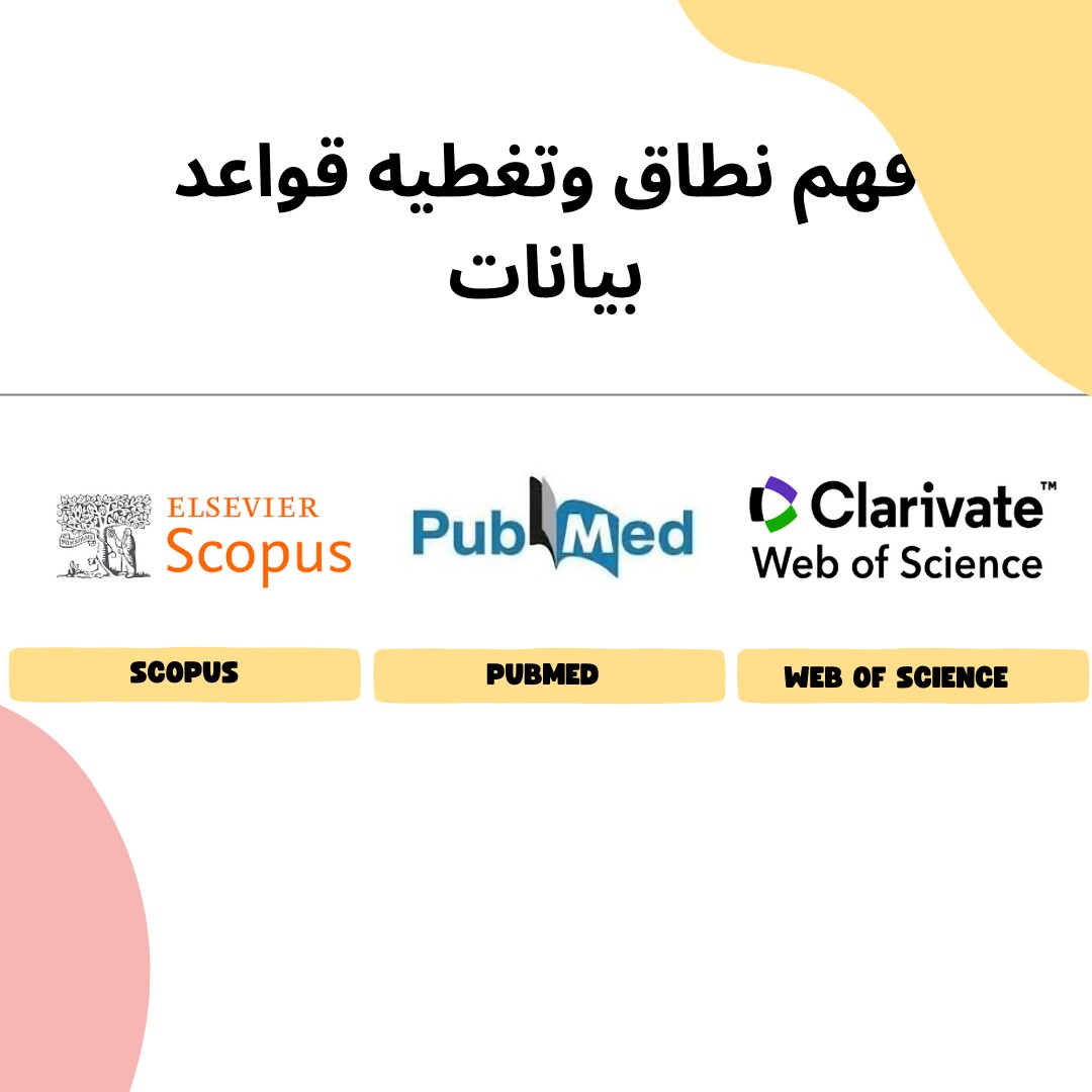 فهم نطاق وتغطیه قواعد بیانات Scopus وWeb of Science وPubMed