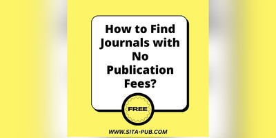 How to Find Journals with No Publication Fees