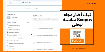 کیف أختار مجله Scopus مناسبه لبحثی