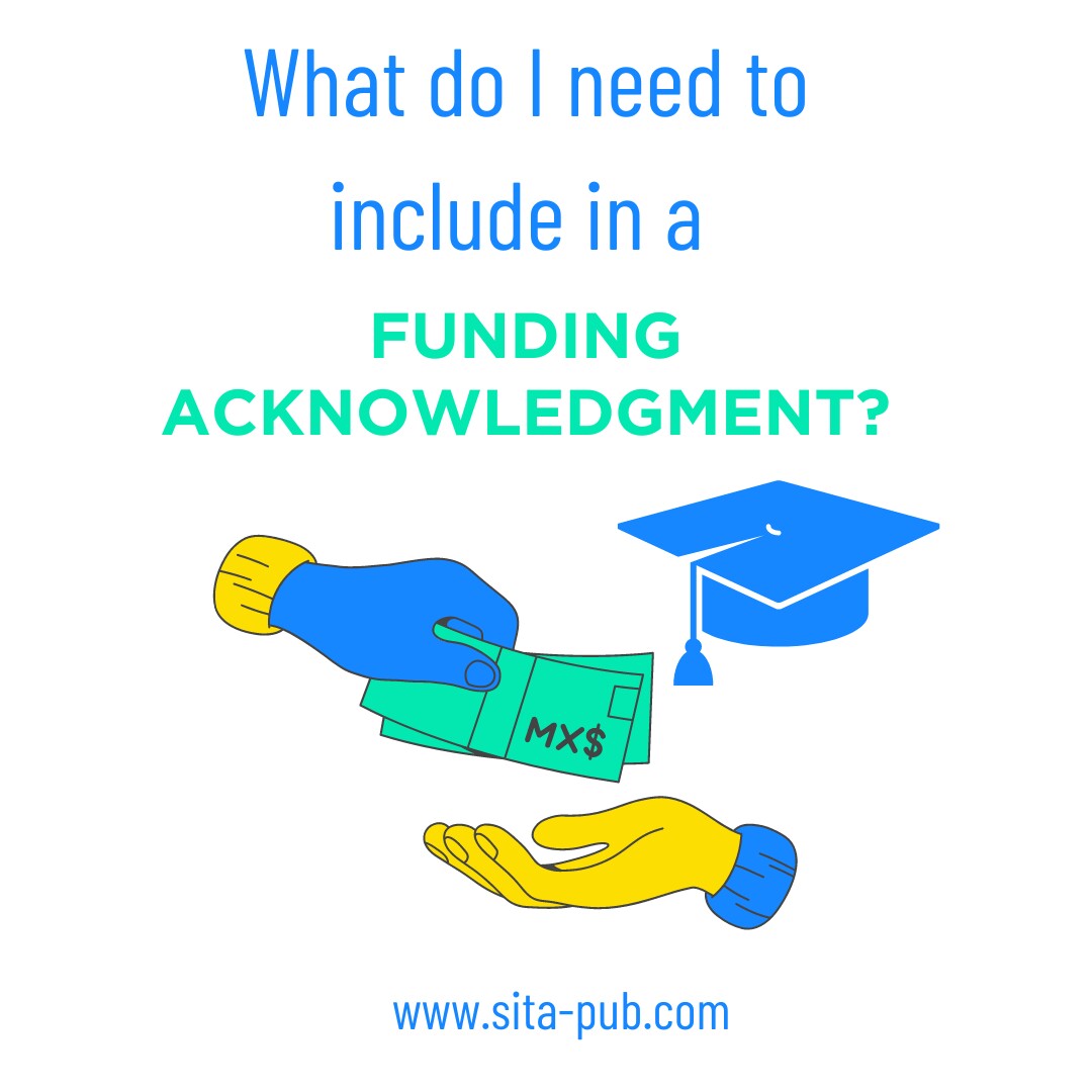 What do I need to include in a funding acknowledgment?